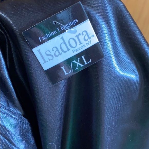 NWT Black Faux Leather Leggings - Picture 3 of 3